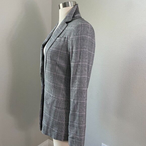 ATM Anthony Thomas Melillo Womens 2 Houndstooth Plaid Blazer Jacket - Picture 6 of 16